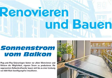 Renovieren und Bauen